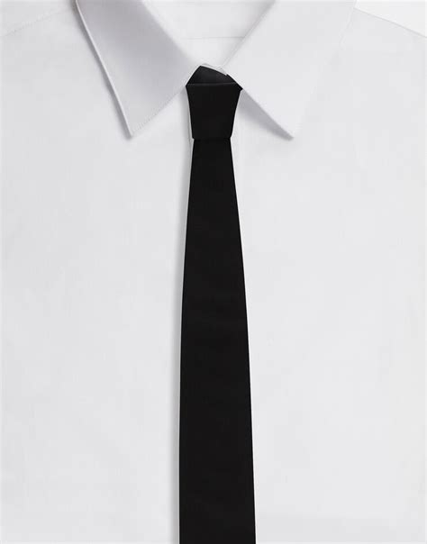 dolce gabbana black tie|Silk tie in Black for Men .